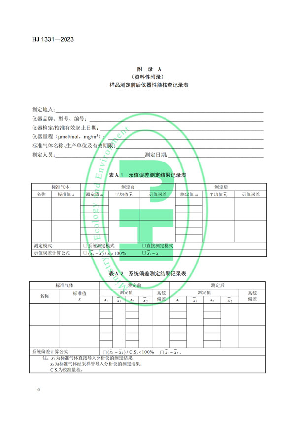 HJ 1331-2023《固定污染源廢氣總烴、甲烷和非甲烷總烴的測(cè)定便攜式催化氧化-氫火焰離子化檢測(cè)器法》-8